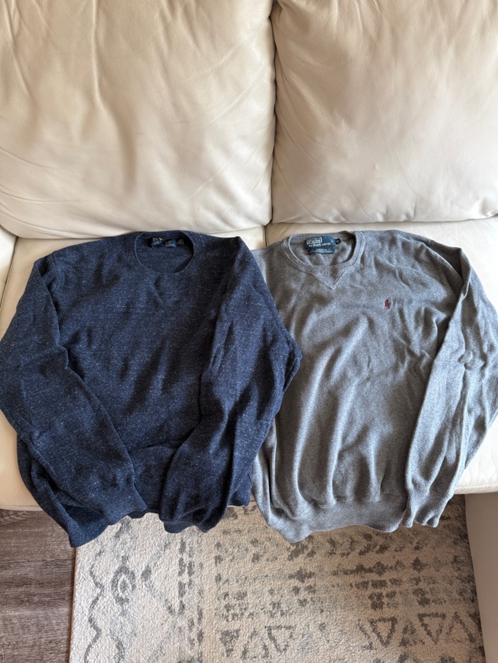Polo by Ralph Lauren Navy and Gray Crewneck Sweaters Bundle